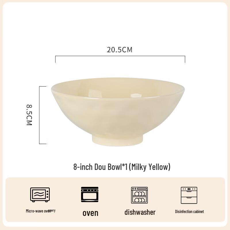 

ZISIZ Cream Style Ramen Noodle Bowl