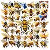 35-70pcs Bee Stickers Spring Summer Insect Graffiti Sticker Diy Skateboard Diary Laptop Decals Stationery Stickers