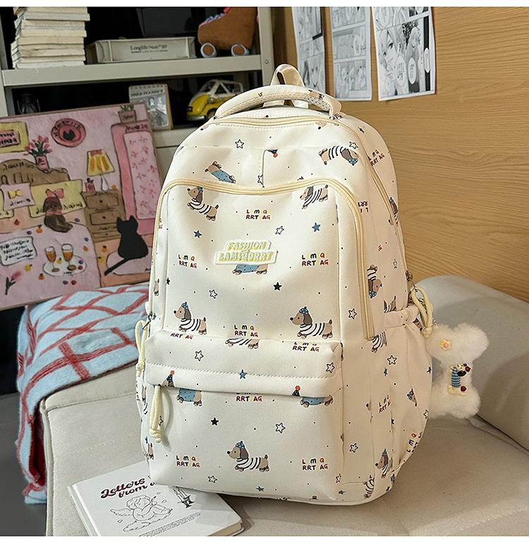 Schoolbag Japanese ins cute schoolbag girl, junior high school girl, high school student, large capacity load reduction class backpack student