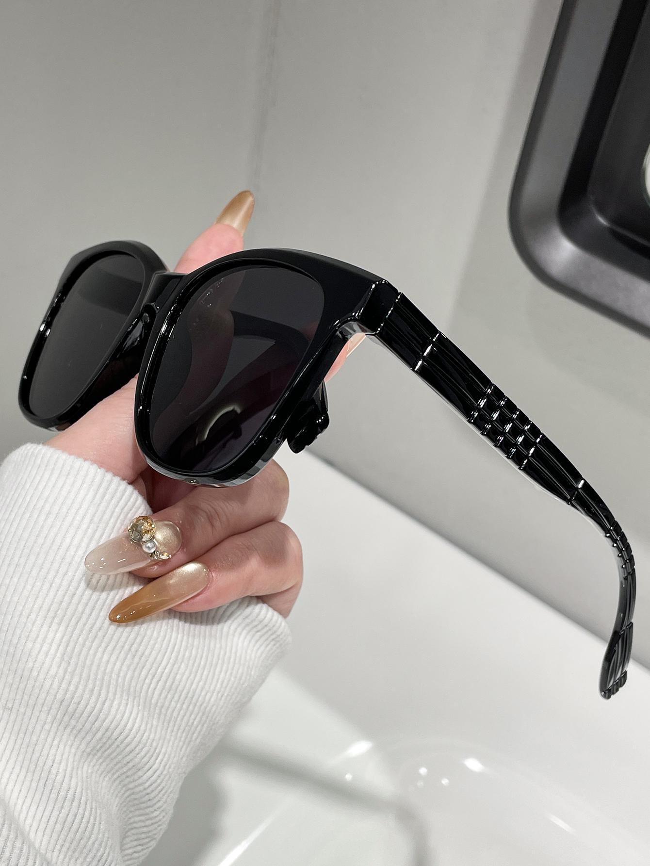 

1PC Y2K Basic Cat Eye Frame Fashion Glasses Unisex Suitable for Daily Wear Photography Driving European Style Optical Glasses чорний