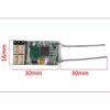 Acxico 2Pcs Mini CM410X 4 Channel DSMX DSM2 Receiver 2.4GHz PPM Port Support JR DX6I