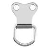 ABWR-75 Pcs D-Ring Picture Frame Hanging Hooks Double Hole Hangers With Screws Silver