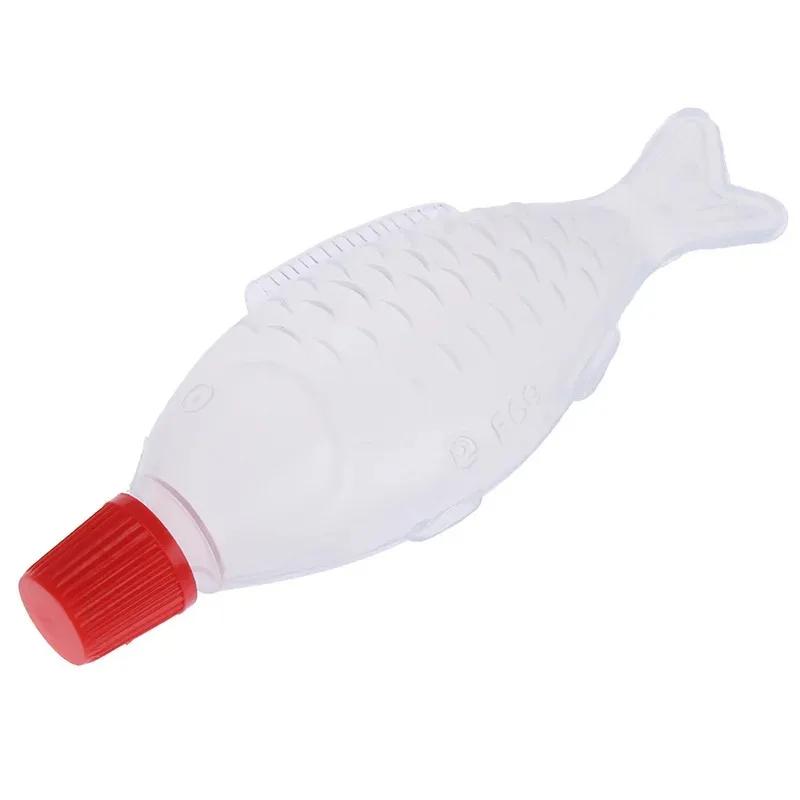 10Pcs 4ml / 8.5ml Fish Shaped Soy Sauce Bottle Disposable Rice Ball Sashimi Sushi Vinegar