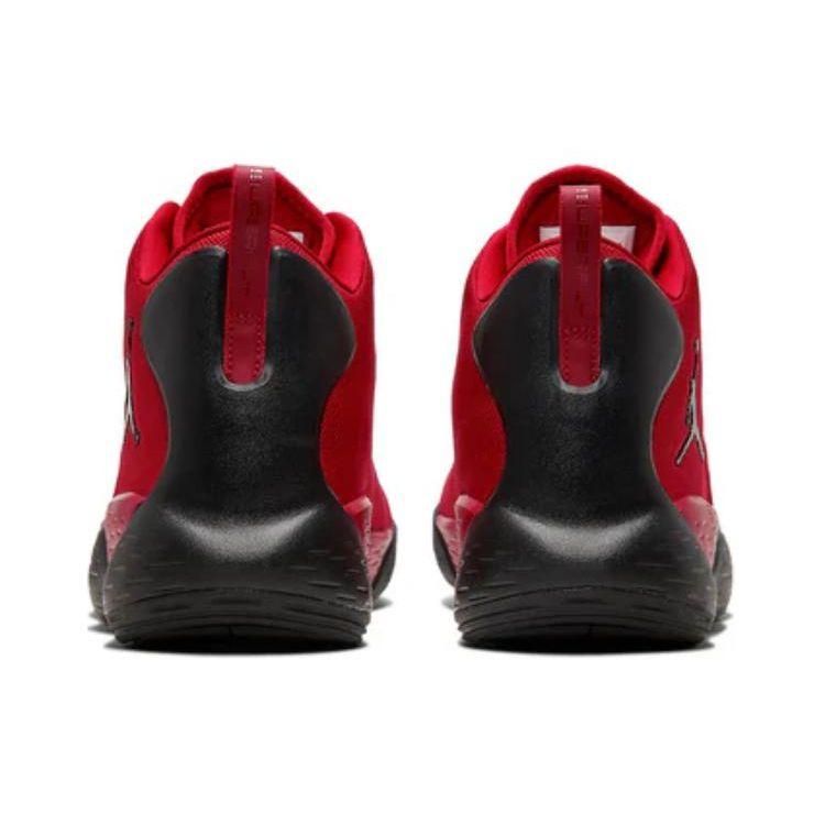 Air Jordan Super Fly MVP PF Bequeme Sportliche Stoßdämpfung Rutschfest High-Top Basketballschuhe Herren Sneaker Rot Schwarz AR0038-601