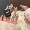 Apple Watch 8/SE9/iWatch 10 Butterfly Beads Metal Bracelet Band