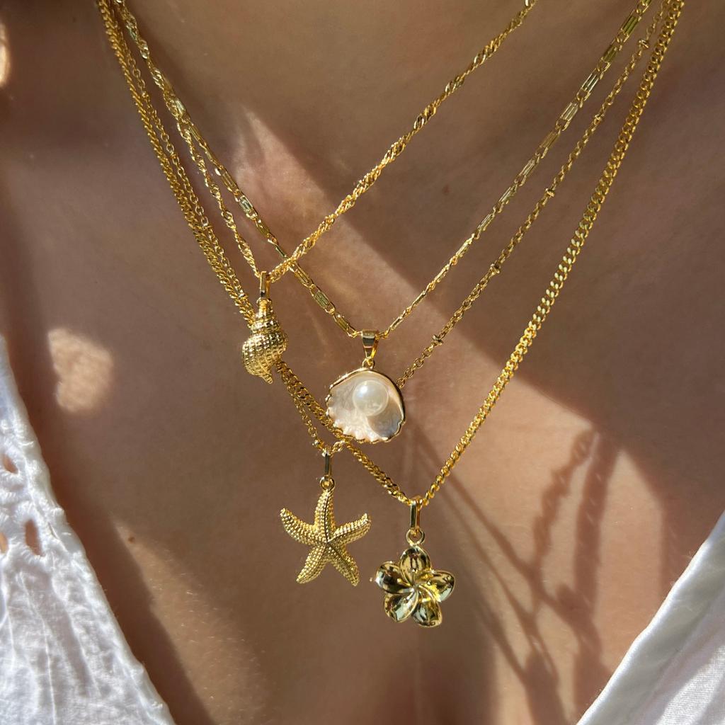3pcs Flower Pendant Snake Bone Chain Necklace Set Elegant Vintage Minimalist Metal Layered Necklaces Holiday Daily Wear Jewelry