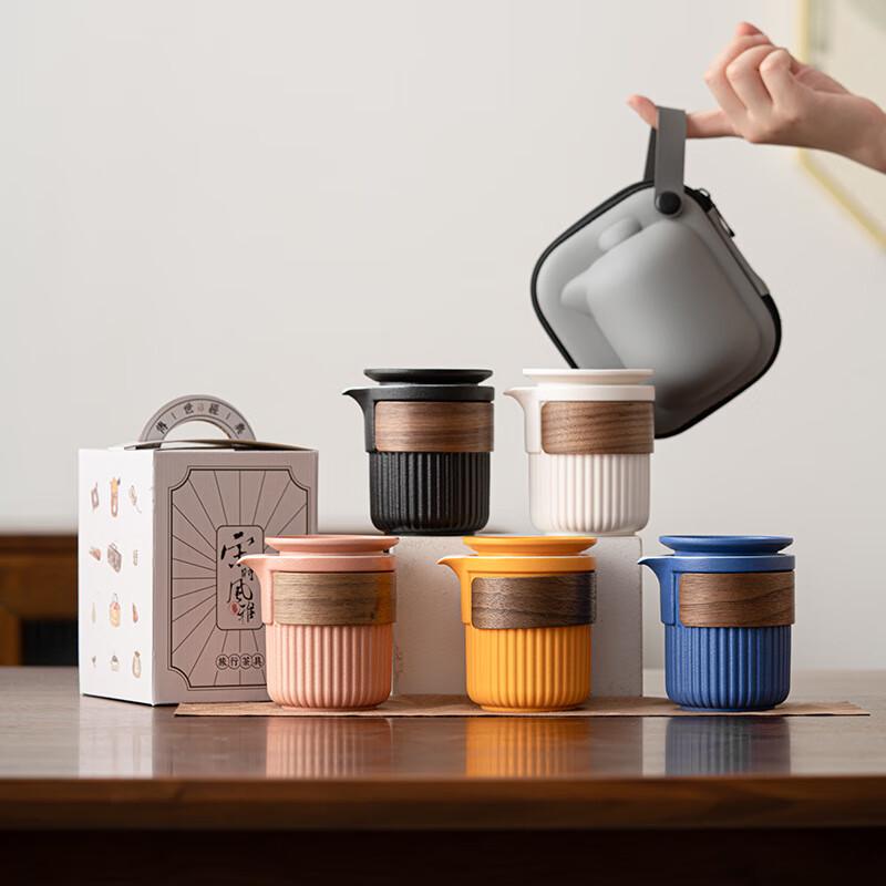 Portable Ceramic Travel Tea Set