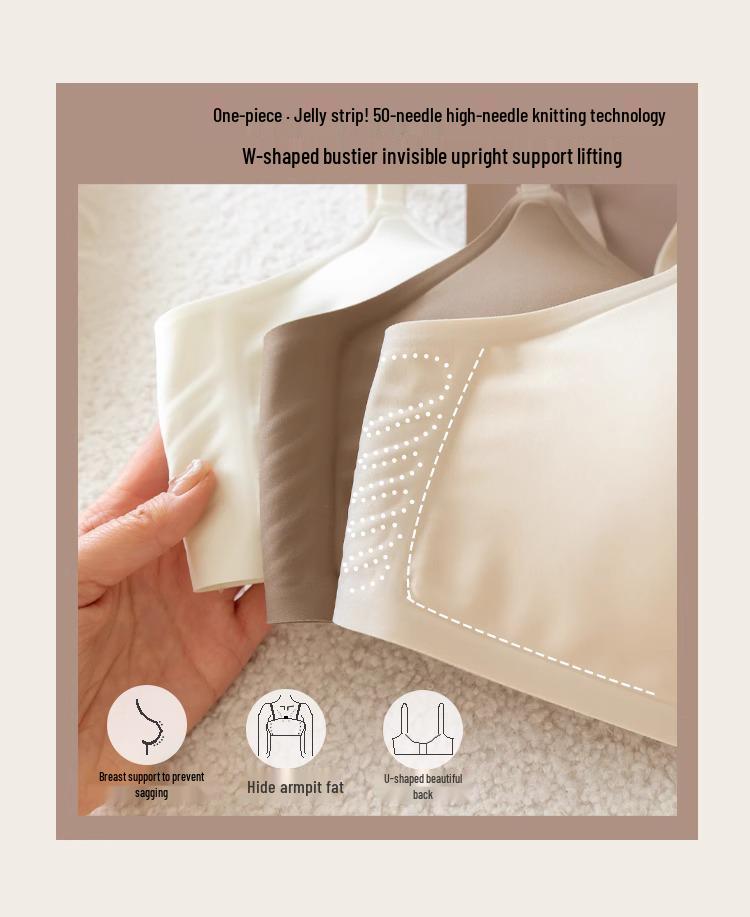 Seamless Anti-Sag Uplift Bra: Breathable, Comfortable, Supportive for Large Chest