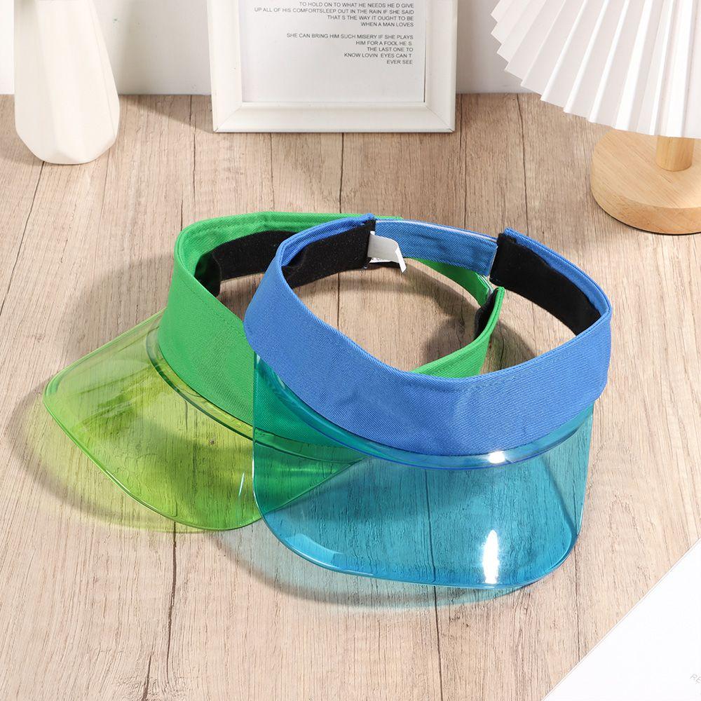 Lässige Reise PVC Sonnenschild Strandkappe UV-Schutz Sportmütze