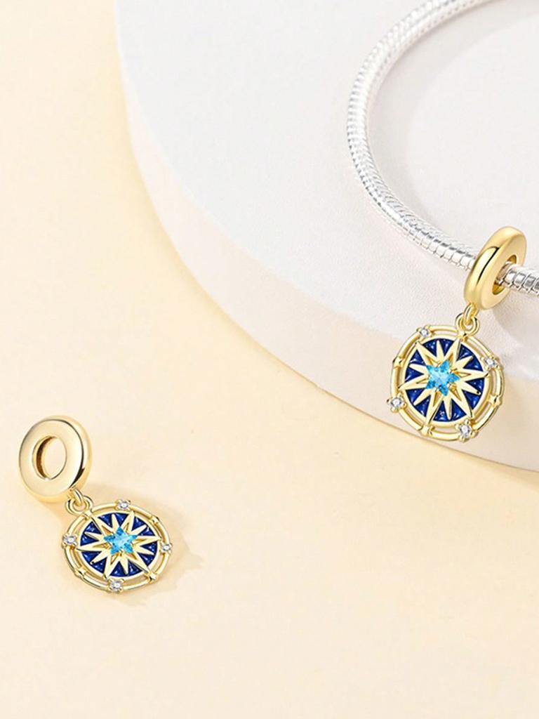 Charms Plata Moon Stars Sun Beads Charm Copper Plated Fit Charms Copperoriginal Bracelet For Jewelry Making Diy Charm