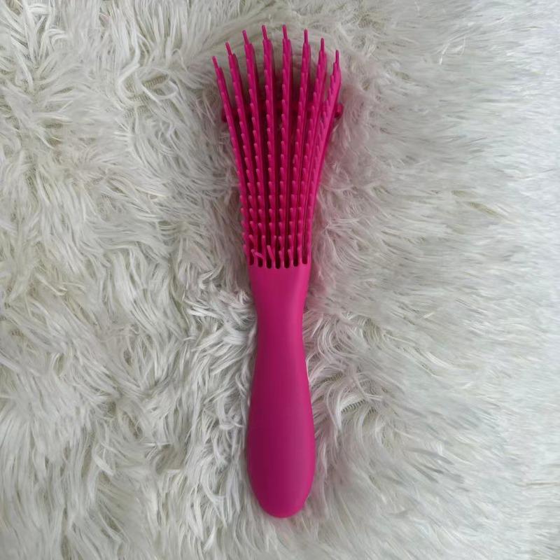 1Pc Hair Brushes Octopus Hairbrush Pink Massage Detangler Brush for Curly Hair Thick Hairs Care Hairbrush Styling Tool