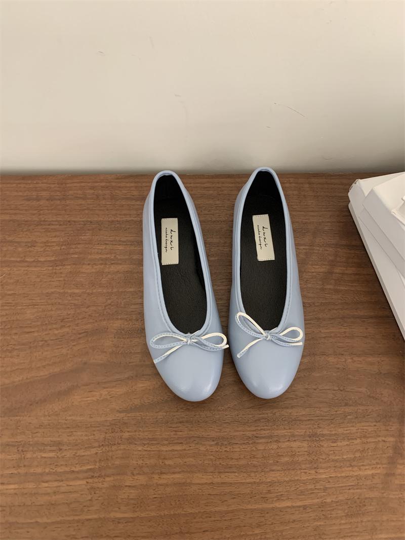 

IPPEUM Балетки Женские Синие Круглый Носок Мэри Джейн Балетки Обувь Летние Новинки Элегантные Балерины Женские US 8 (25.0CM) синий