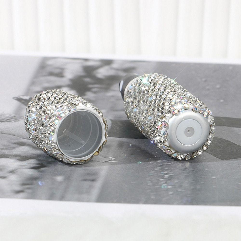 Portable Perfume Spray Bottle Rhinestone Inlaid Storage Container  Travel Accessories