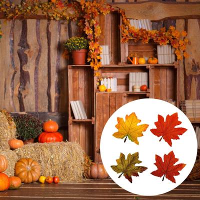 Pack Of 10 Realistic 15CM Multicolor Artificial Maple Leaves For Fall Decor And DIY Craft Projects
