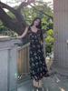 French Retro Floral Dress Women's Summer 2026 New Flying Sleeves Design Feeling Waist and Thin A-shaped Long Dress