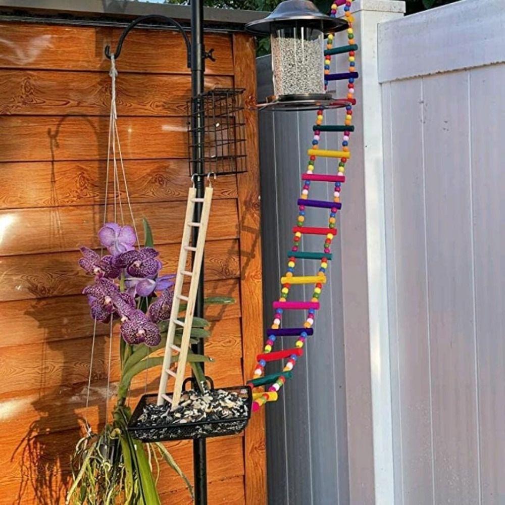 Interactive Bird Climbing Toy 8/10/12 Step Ladders Bird Perch Stand Toy  Parakeet Use