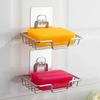 No Punching Wall Mounted Soap Rack Stainless Steel Soap Dish Durable Soap Holder  Home Bathroom