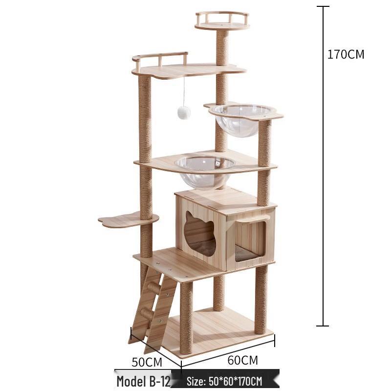 Jingzhou Wooden Cat Tree & Condo