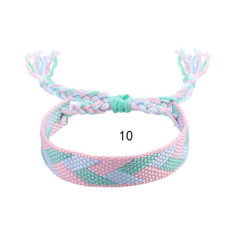 Bohemian Ethnic Style Woven Cotton Linen Friendship Bracelet