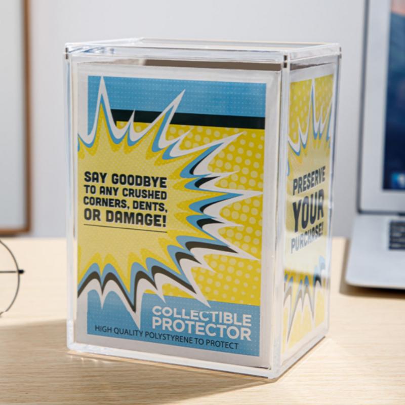 POP 4 Inch Figures Clear Acrylic Protector Case Dustproof Magnetic Acrylic Display Box Collectible Vinyl Model Box