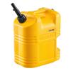 Fuel Container, 19 L, Gas Tank with Spout & Clear Scale, 15 L/min Max Flow Rate, Secure & Leak-proof, Portable Flat Fluid Container for Most Cars