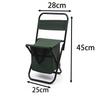 Multi-functional Camping Chair: Insulated Cooler Bag, Folding Stool with Backrest & Handle, Add Logo