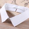 Perfekte Passform Falscher Kragen Falsches Revers Abnehmbare Bluse Mini-Stehkragen Schwarz Weiß Knopf Choker-Halskette Halbe Hemden Für Frauen Mädchen