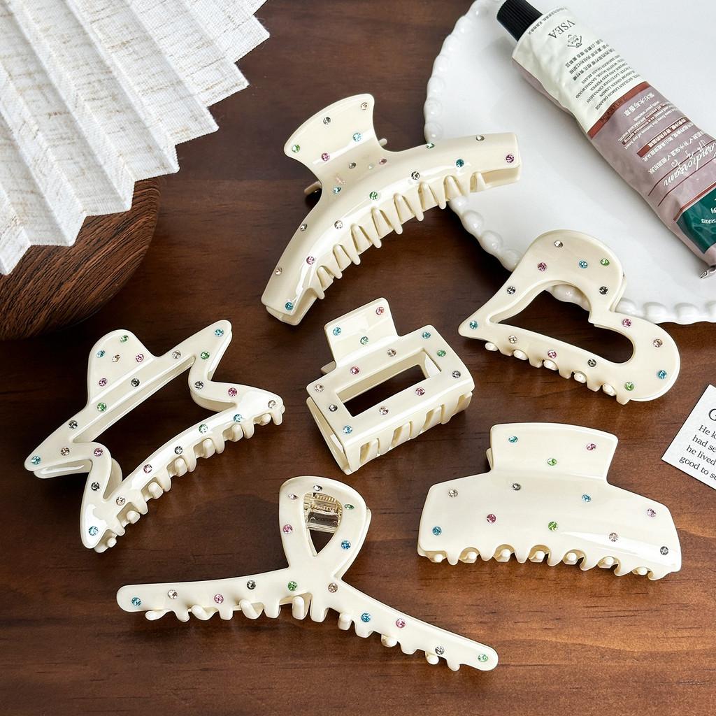 Rhinestonedecorated Acetate Unique Hair Claw Clips For Women Offering A Touch Of Glamour And Style