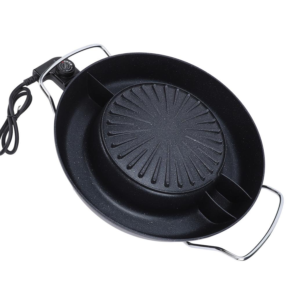 1800W horký hrnec s grilem 2 v 1 korejský elektrický gril BBQ Hotpot Pot Combo nepřilnavý rychlý a rovnoměrný