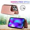 Suitable for iPhone 14 13 12 11 Pro Max 13 Mini SE 2025 X XS Max XR Case with Card Holder, Flower Magnetic Buttons Wallet Case