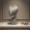 Velvet Mannequin Head Elegant Look Hairpiece Lightweight Display Bust for Shop