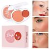 Double Mix Blush Clay Soft and Delicate Contouring Mashed Potatoes 2 Color Face Brightening Mousse Blush Paste Tray