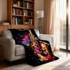 Classic Fashion Instruments Piano Guitar Blanket For Soft Throw Blanket for Picnic Bed Sofa Home Bedroom Cozy Warm Comfortable