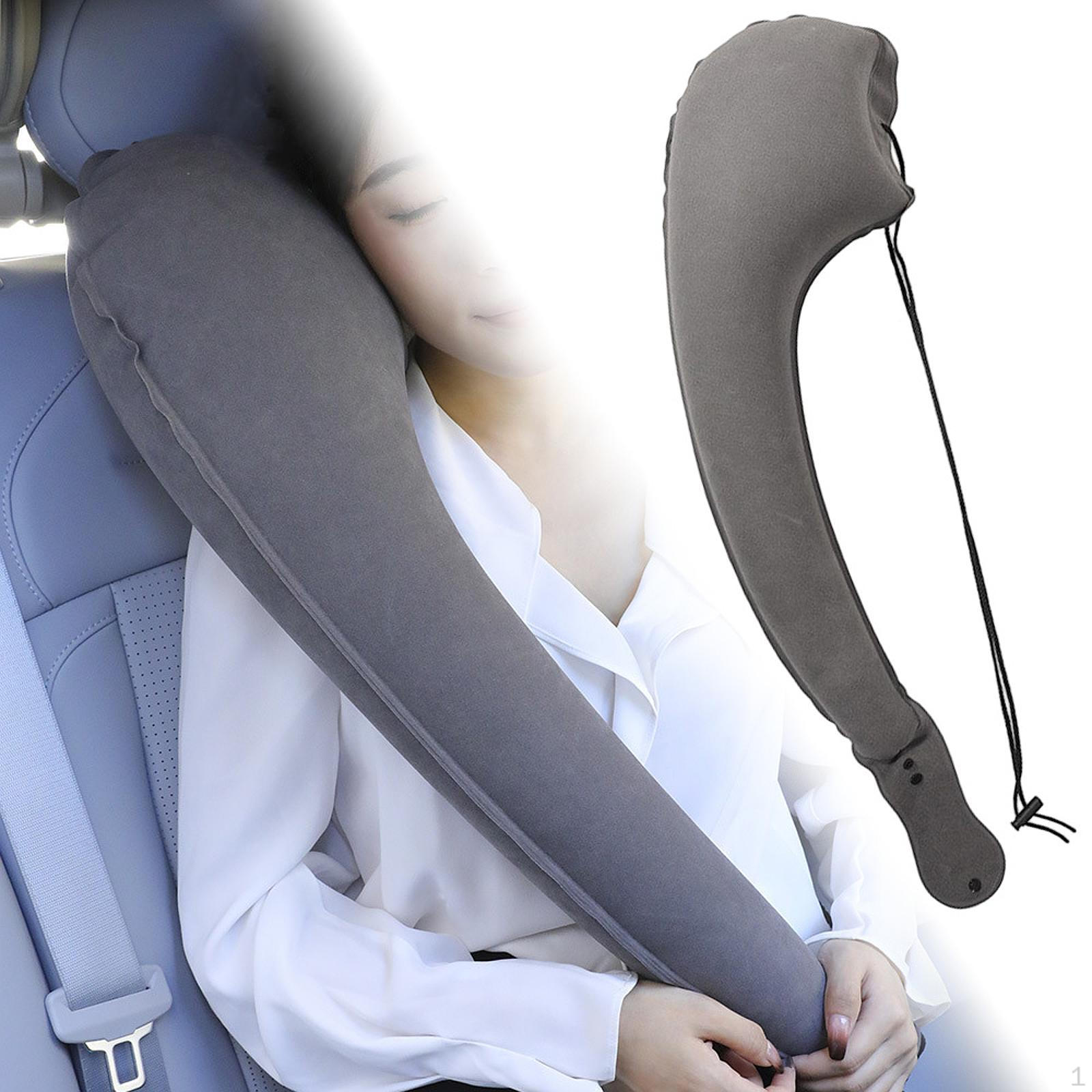 

Надувная подушка для шеи и тела, незаменимая вещь для путешествий на самолете, складная, с верхней поддержкой для серый