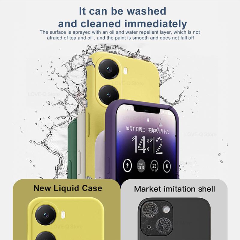 For Poco X7 Pro Case Liquid Silicone Camera Lens Protector Phone Cases For Xiaomi Poco X7 Pro Soft Cover