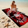 Gang Motorcycle enthusiasts Hells Angels Motorcycle Club beach towel outdoor camping vacation swimming beach towel outdoor absorbent bath towel Y8