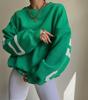 Dames Y2K Grunge losse trui Sweatshirts Letter Print Casual verdikte lange mouwen Tops Herfst hoodie streetwear