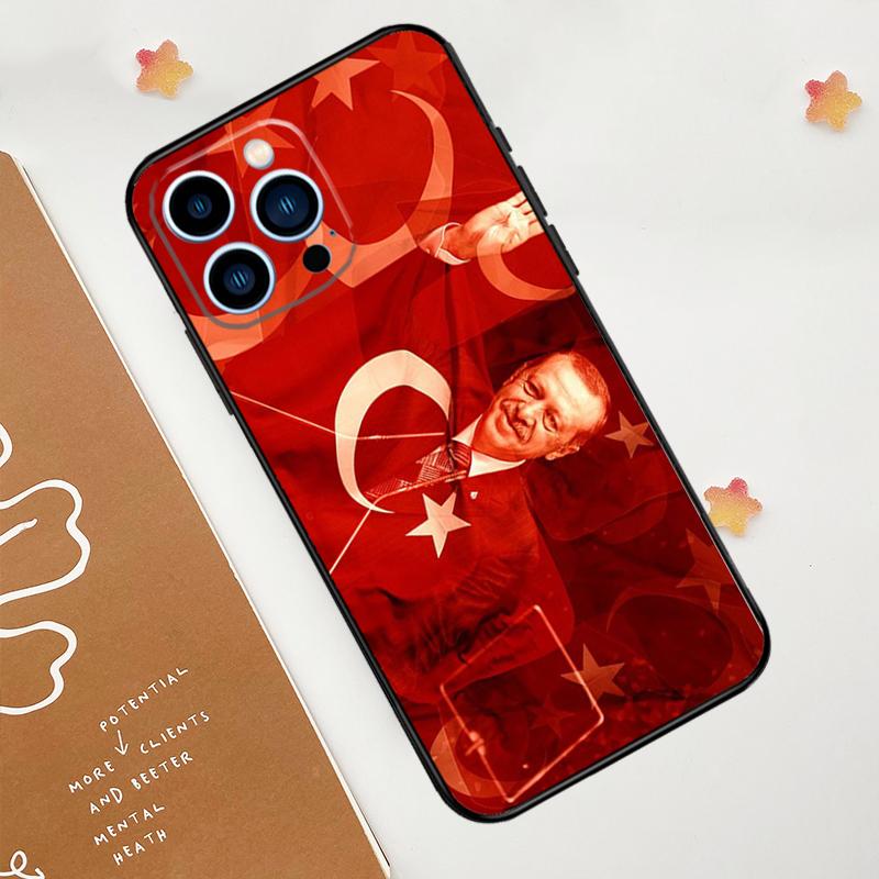 Turkey Recep Tayyip Erdogan Phone Case For iPhone 17 Pro Max 11 14 15 16 Pro Max 12 13 mini 16 Plus 16e 17 Air Funda