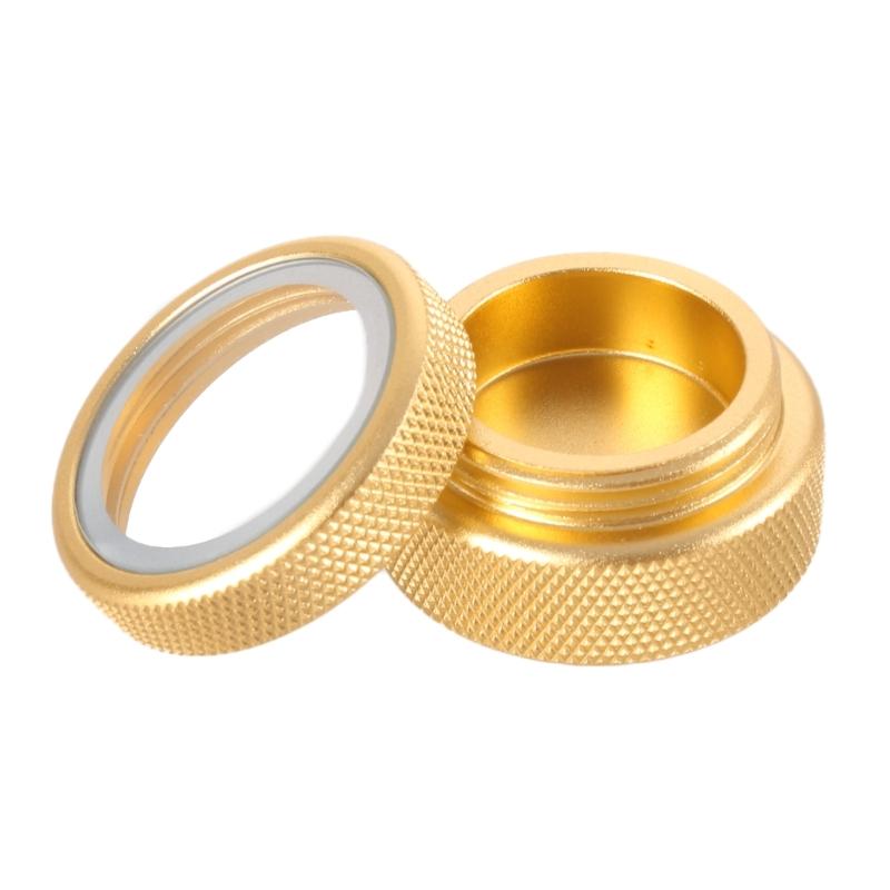 

Portable Pool Cue Tip Storage Box Light Weight Single Hole Pool Billiard Cue Tips Case for Billiards Lovers Enduring золотий