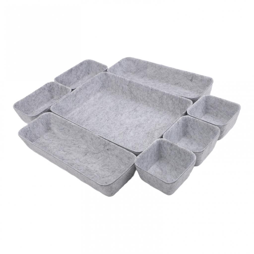 Cosmetics Organizer Felt Storage Box Efficient Organization