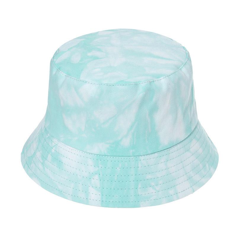 New Cross-border Tie-dye Reversible Fisherman Hat Unisex Street Fashion Bucket Hat Sun Hat