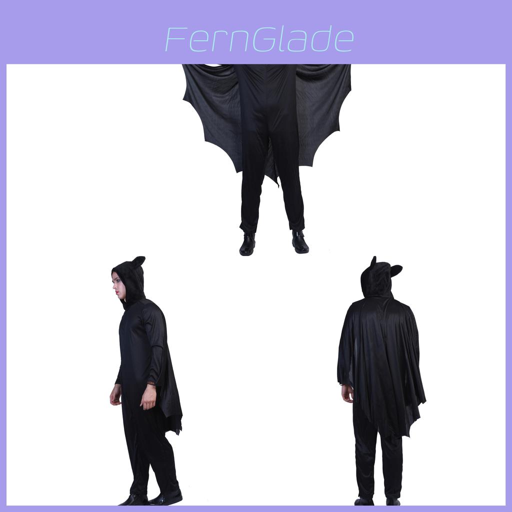 Disfraz de Cosplay de Murciélago de Halloween para Hombre con Material de Poliéster para Eventos de Cosplay