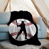 Baseball Theme Printed Blanket - Perfect for Couch, Bed, Travel & Outdoor Use | Machine Washable, Cozy & Durable.