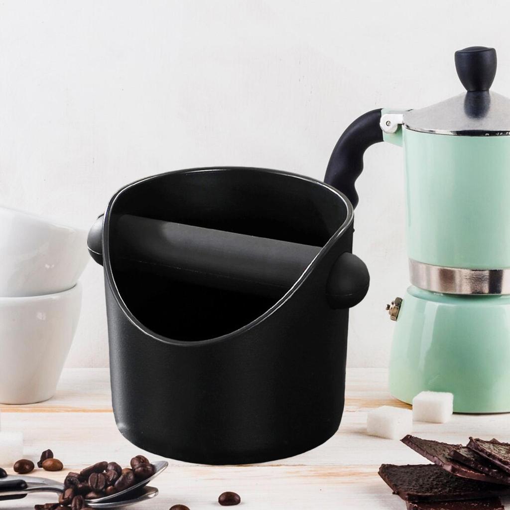 Coffee Knock Box Espresso Grounds Noise Reduction Nonslip Base Organizer Removable Rod