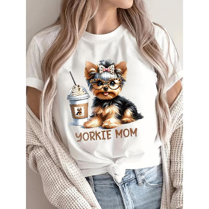 392Printed round neck T Casual Short Sleeve T-Shirt S