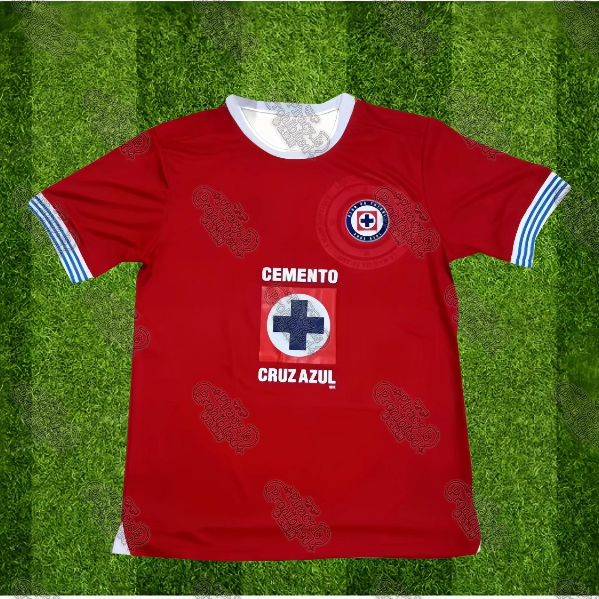 

Popular Football Series Cruz Azul Away Goalkeeper Training Uniform Same Style Trendy Men s Adult Children s Men s T-shirt 6XL небо синє кольору