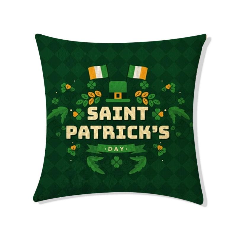 St. St. Patrick's Day Kissen Heim Lendenkissen Vierblättriges Kleeblatt Sofakissenbezug Kissenbezug