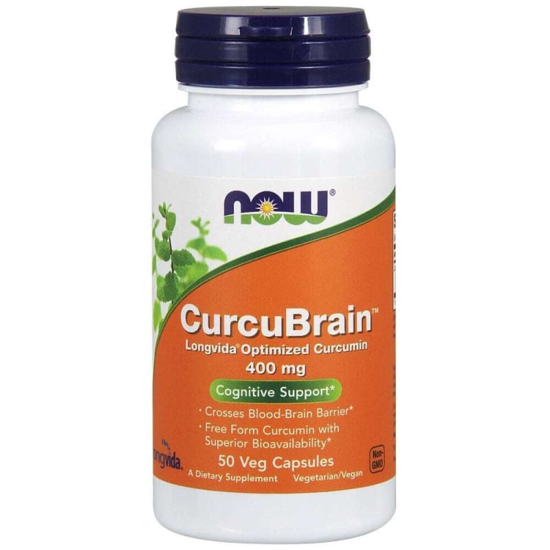 

Now Foods CurcuBrain 400 mg 50 Capsules