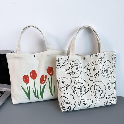 Damen Canvas Tasche Handtasche Bento Tasche Literarisch Niedlich Mommy Bag Für Unterwegs Handtasche