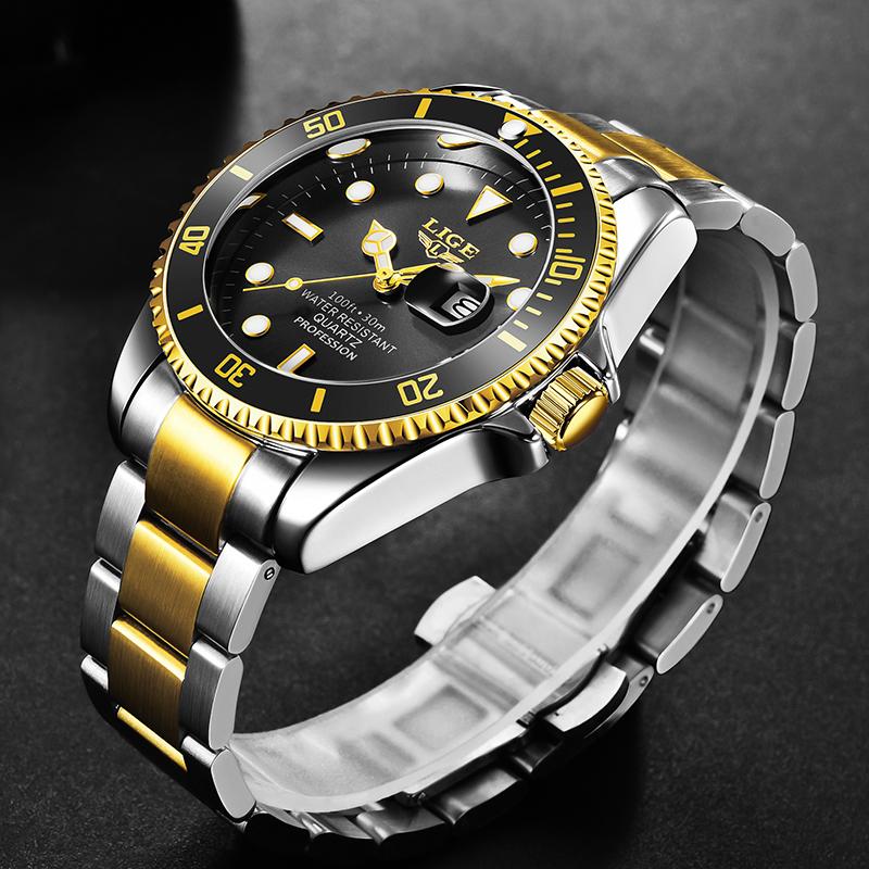 Mens Watches Fashion Military Sports Waterproof Men Quartz Wristwatch Top Brand Luxury Diver Watch Men Relogios Masculino